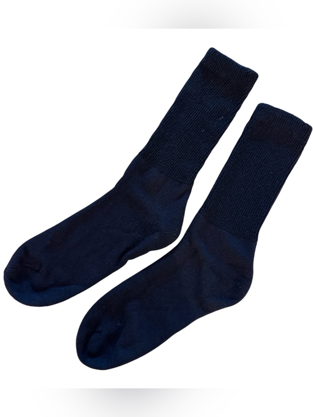 Classic Navy Crew Boot Socks